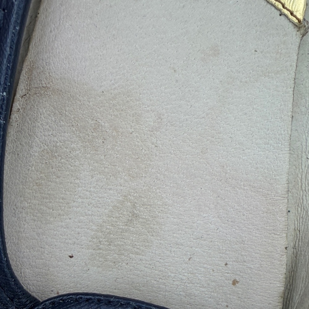 Michael Kors Navy Flats with Gold Logo - Picture 7 of 15